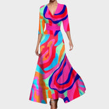 Isadora - Vestido maxi premium feito à mão