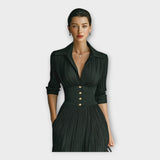 Vestido comprido com elegância refinada