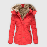 Verena - Casaco quente com acabamento em pele sintética