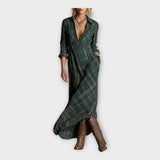 Vestido camiseiro com elegância intemporal