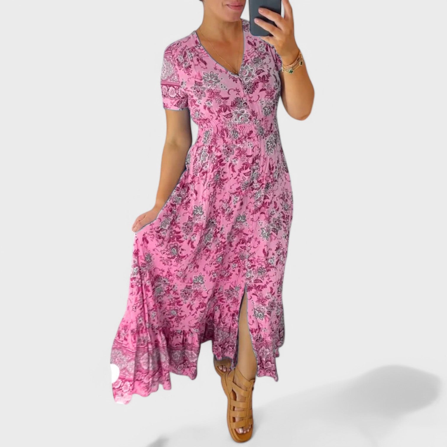 Constança - Vestido Floral e Elegante