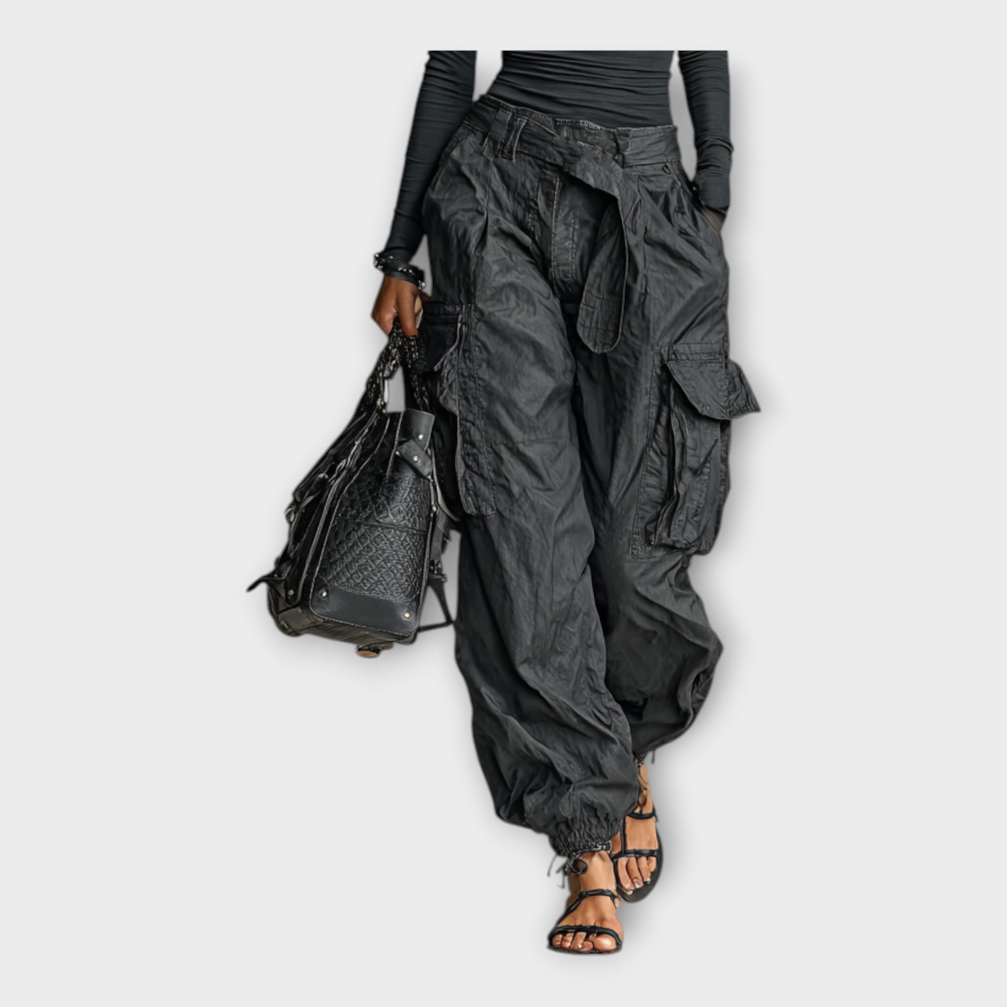 Calça cargo com conforto moderno