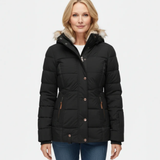 Verena - Casaco quente com acabamento em pele sintética