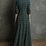 Ana - Vestido comprido de uma peça com alça verde