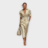 Vestido com elegância requintada