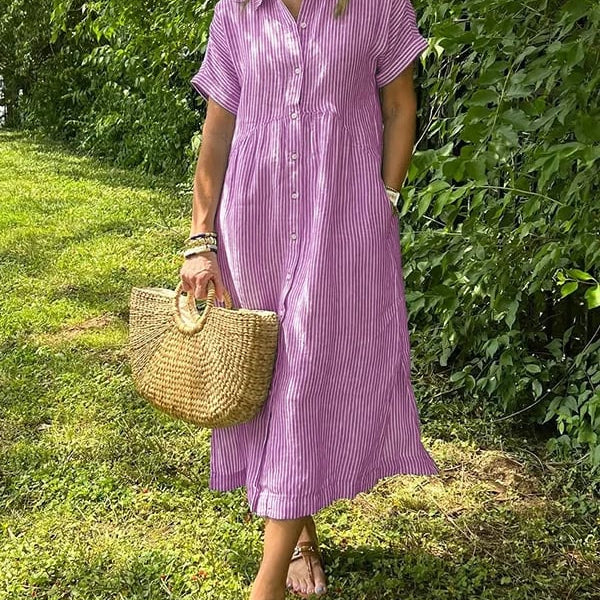 Camila - Vestido listrado elegante