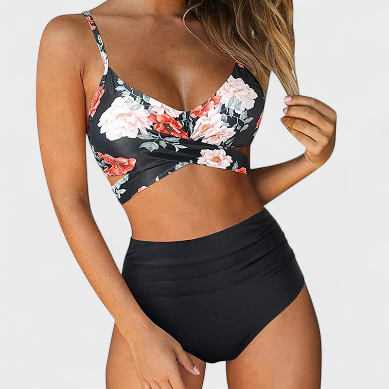 Marta - Biquíni Alta Cintura Estilo Verão