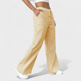 Maria - Calças largas confortáveis com detalhes elegantes