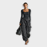 Calça cargo com conforto moderno