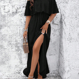 Beatriz - Vestido maxi com ombros à mostra