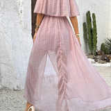 Beatriz - Vestido maxi com ombros à mostra