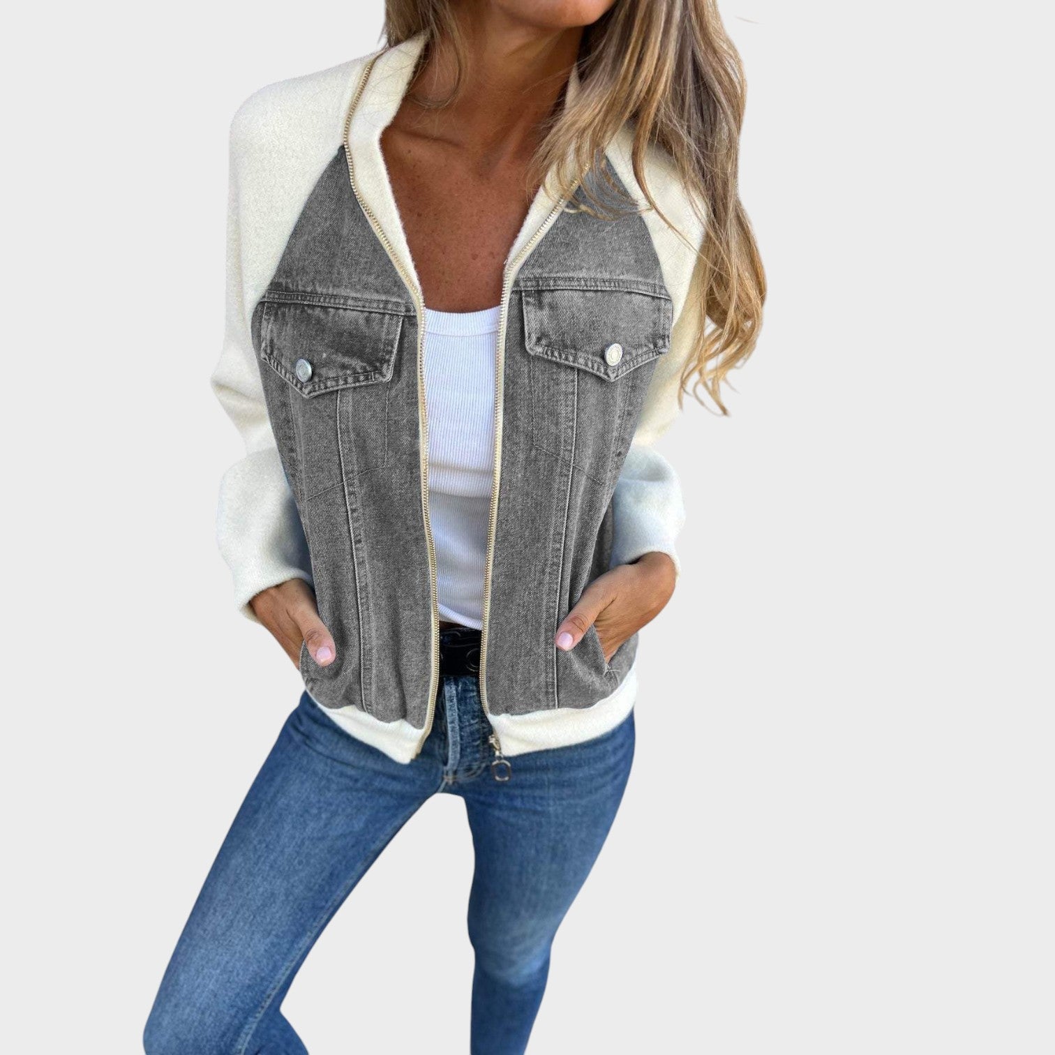 Bárbara - Casaco de ganga elegante