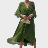 Patricia - Vestido com Laço e Detalhes Artesanais